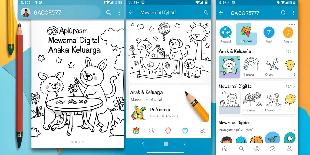 Tampilan antarmuka GACOR577 dengan fitur Mewarnai Digital yang menyenangkan.