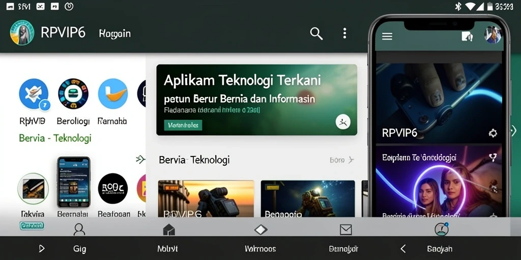 Tampilan antarmuka RPVIP6 yang menarik dan fungsional.