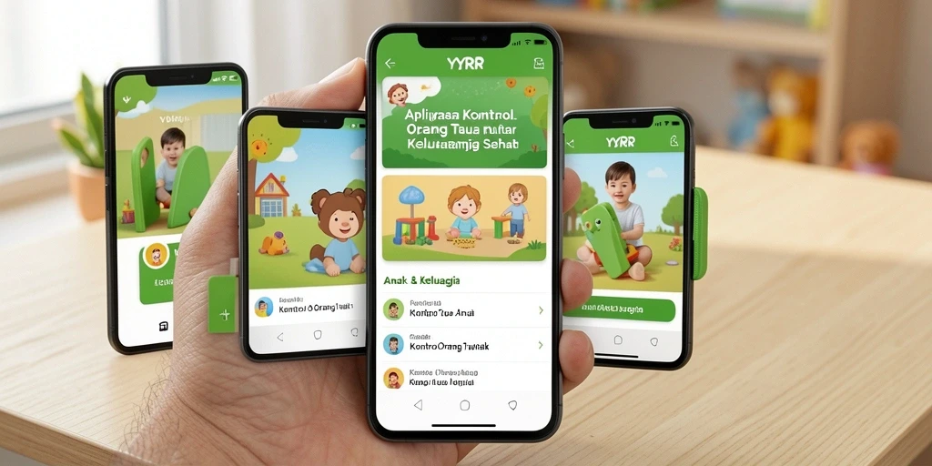 Screenshot utama <strong>YYRR</strong> yang menunjukkan fitur kontrol orang tua.