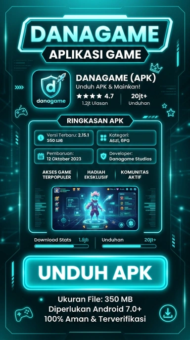 Tampilan halaman APK danagame