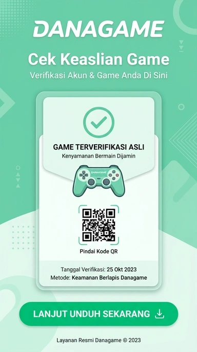 Tampilan kanal resmi danagame
